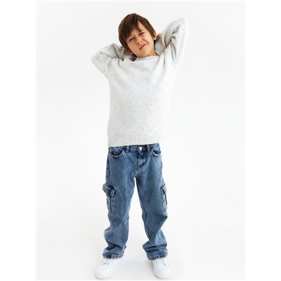 Джемпер детский KAFTAN, размер 32 (110-116 см), белый