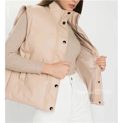 жилет эко кожа