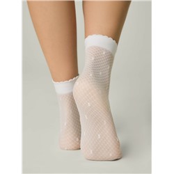 CONTE Тонкие носки в горошек на сетке MONA