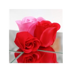 Мыльные розочки, красные и розовые, набор 11 шт.