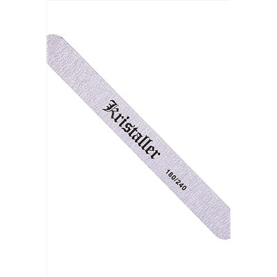 Kristaller Пилка для ногтей прямая 1009, 180/240 грит, серый KRISTALLER, 1122756