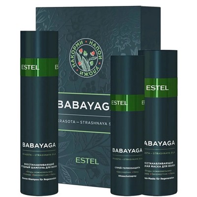 ESTEL BABAYAGA Набор шампунь, маска, термозащитный спрей 650 мл