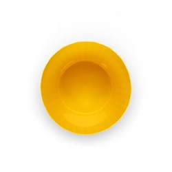 Горшок для цветов с поддоном «Ротанг», 3 л, d=17 см, h=17 см, пластиковый, жёлтый