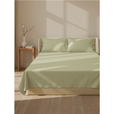 Простыня евро-макси SL Home Modal, 235×280 см, оливковая, модал