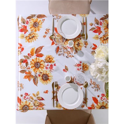 Скатерть «Доляна. Подсолнухи», 145×180 см, 100% п/э