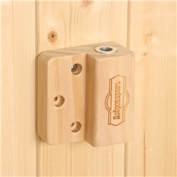 Аромачаша - испаритель для бани и сауны, 120 мл, металл, деревянный кронштейн, Добропаровъ