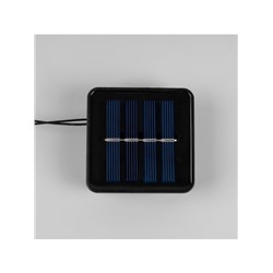 Гирлянда «Нить», 2.7 м, с насадками «Белые шары», уличная, IP44, 10 LED, 8 режимов, солнечная батарея, тёмная нить, свечение тёплое белое