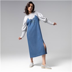 Платье из джинсы с вышивкой, Блеск будней