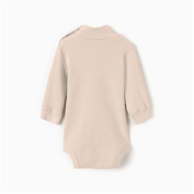Боди - водолазка детская MINAKU, рост 68-74 см, светло-бежевое