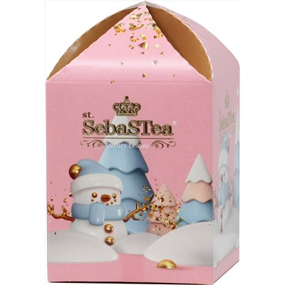 SebaSTea. Новый год. Winter Vibe. Снеговик (розовый) карт.упаковка, 20 пак.