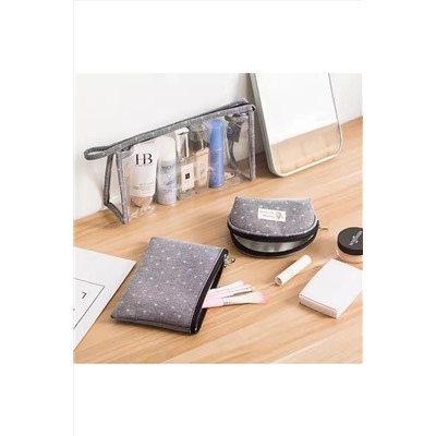 Kristaller Набор косметичек Handmade 3 in 1, серый KRISTALLER, 1124971