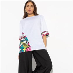 Футболка с асимметричной отделкой, Очевидное отличие