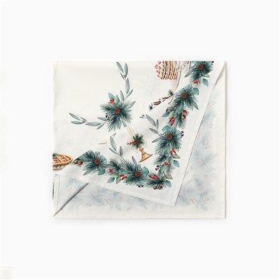 Скатерть новогодняя «Этель» New Years treat, 150×110 см ±3 см с ВГМО, 100% хлопок, саржа 190 г/м²