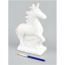 Копилка под роспись «Единорог» с кистью