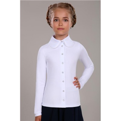 Блузка для девочки Агата 13258 (Белый)