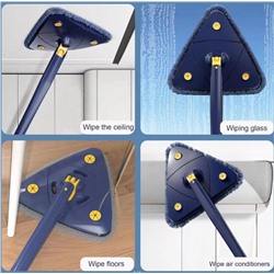 Швабра треугольная для пола, швабра с отжимом