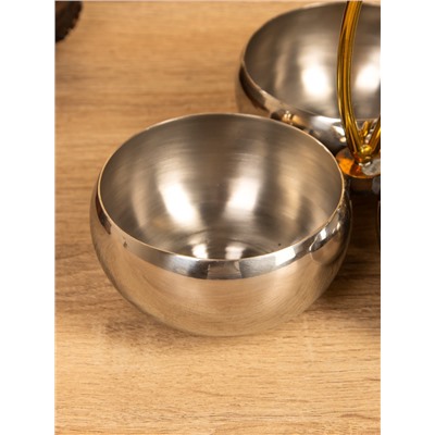 Менажница «Тюльпаны», 17×17×28 см, нержавеющая сталь