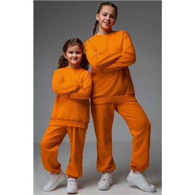 Костюм для девочки оверсайз из футера трехнитки Happyfox