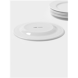 Тарелки Magistro Basic bistro, d=22 см, набор 6 шт., фарфор, белые
