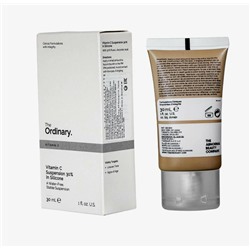 Антивозрастная кремовая сыворотка для лица Vitamin C Suspension 30% in Silicone The Ordinary, объем 30мл, поможет осветлить кожу и победить видимые признаки старения