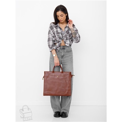 Сумка женская кожаная 5001VG brown Vitelli Grassi