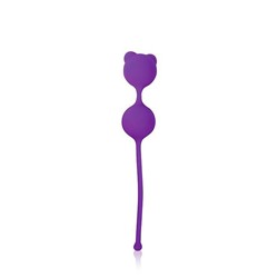 Фиолетовые вагинальные шарики с ушками Cosmo