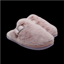 Тапочки меховые 9648 розовые