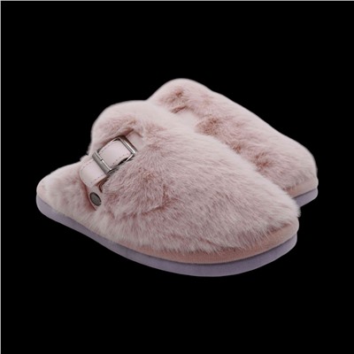 Тапочки меховые 9648 розовые