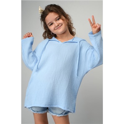 Детская хлопковая пляжная туника из муслина Happyfox