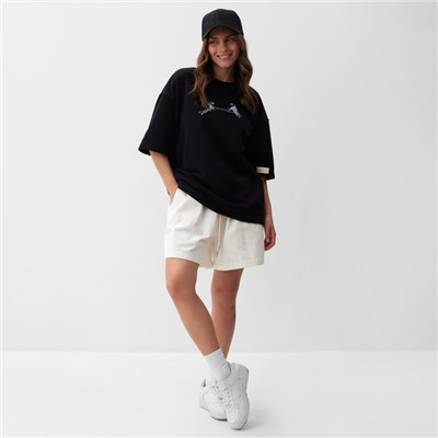 Футболка женская MIST Moon, размер 46, чёрная