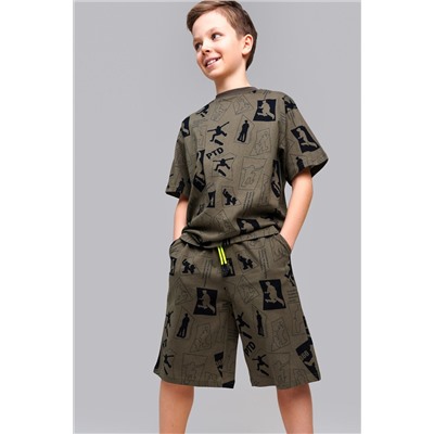 Комплект трикотажный для мальчиков: фуфайка (футболка), шорты PLAYTODAY, 1122539