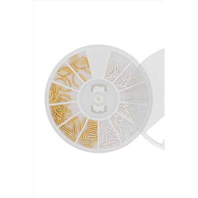 Nail Art Набор металлического декора для ногтей №11, микс KRISTALLER, 1107739