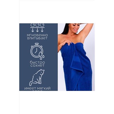 Полотенце банное махровое Софатекс 100х150 для ванны и душа НАТАЛИ, 1019150