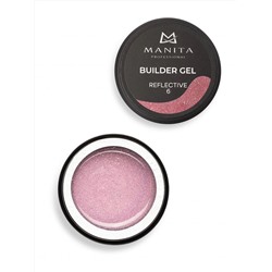MANITA Гель моделирующий для ногтей светоотражающий / Builder Gel Reflective №06, 15 мл 28235