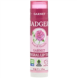 Badger Company, Минеральный бальзам для губ, Гранат, .15 унц. (4,2 г)