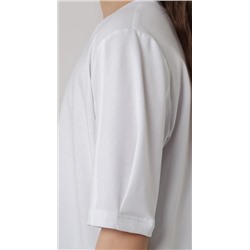 Фуфайка (футболка) для девочки Гретта-4 (Белый)