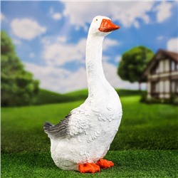 Садовая фигура из полистоуна «Гусь», h=47 см