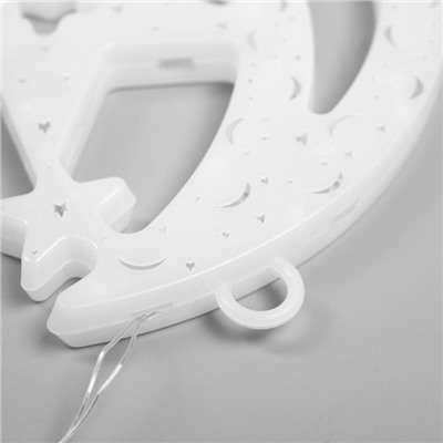 Светодиодная фигура «Месяц» 20×30 см, пластик, 220 В, свечение мульти (RG/RB)