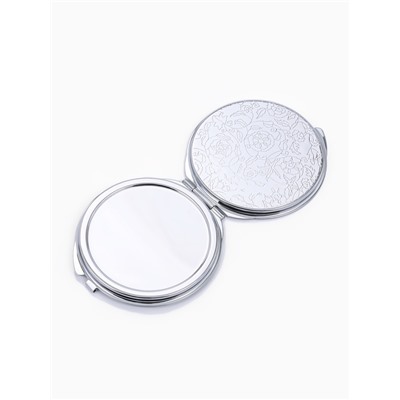 Зеркало складное, d=6 см, серебристое МИКС