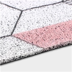 Коврик придверный Доляна «Соты», грязезащитный, вырезной, 80×120 см