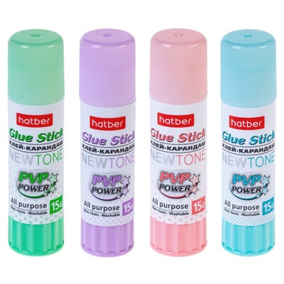 Клей-карандаш 15 гр ПВП (PVP) "НЬЮТОН/NEWtone" (067211) Хатбер