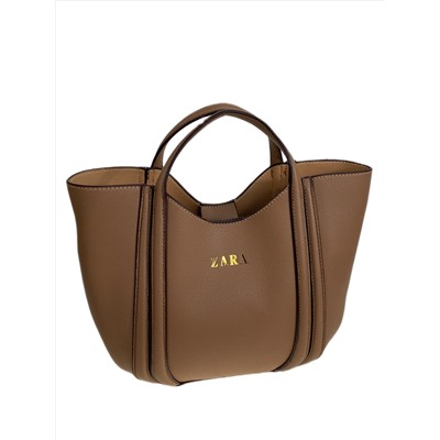 Женская сумка из искусственной кожи, цвет коричневый