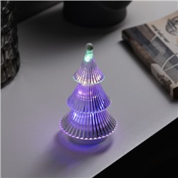 Фигура световая «Елочка» 14×8 см, от батареек 3хAG13 (в комплекте), свечение RGB