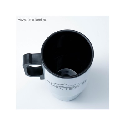 Термокружка автомобильная, 450 мл, «Мастер К», сохраняет тепло 4 ч, 12×17 см, белая