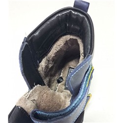 6-612152-2402 син Ботинки зима для мальчиков (26-30)/6