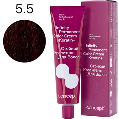 CONCEPT Infinity Стойкий краситель для волос 5.5 Темно-русый красный 100 мл