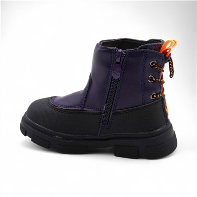 Ботинки демисезонные 5921-5В черно синие