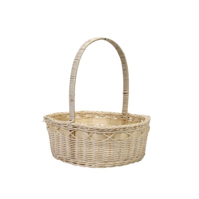 Корзина плетеная для хранения, 27×19×13 см, ручка h=16 см, лоза