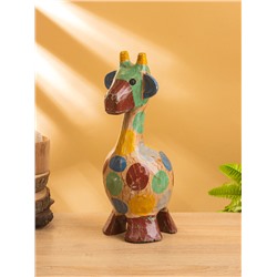 Сувенир «Жирафик», 12×12×30 см, дерево, разноцветный