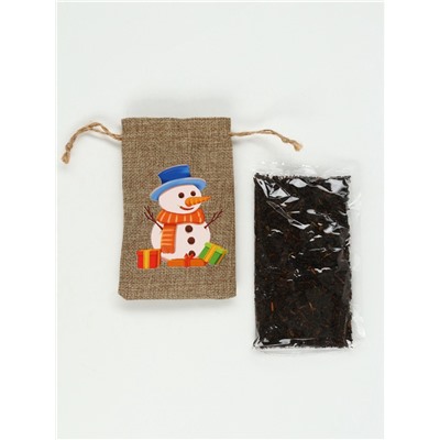 Чай чёрный в холщовом мешке «Весёлого нового года», 30 г